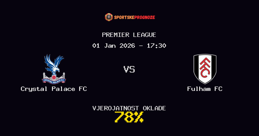 Crystal Palace FC vs Fulham FC Prognoza Utakmice - Premier League - Saveti Za Klađenje