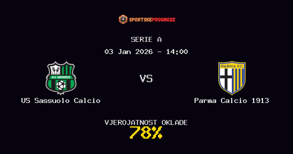 US Sassuolo Calcio vs Parma Calcio 1913 Prognoza Utakmice - Serie A - Saveti Za Klađenje