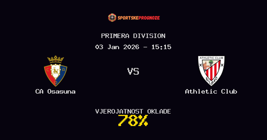 CA Osasuna vs Athletic Club Prognoza Utakmice - Primera Division - Saveti Za Klađenje