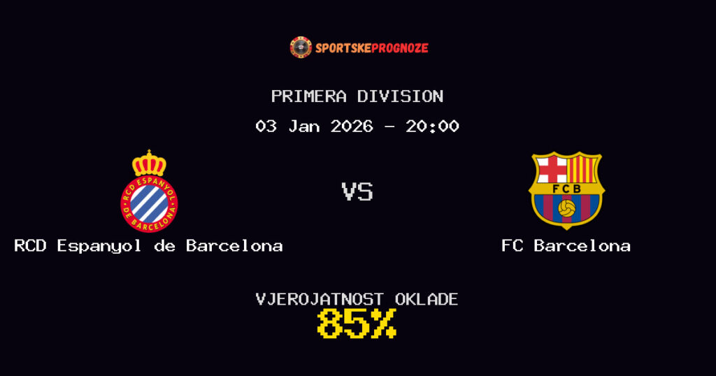 RCD Espanyol de Barcelona vs FC Barcelona Prognoza Utakmice - Primera Division - Saveti Za Klađenje
