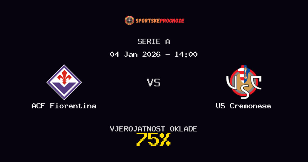ACF Fiorentina vs US Cremonese Prognoza Utakmice - Serie A - Saveti Za Klađenje