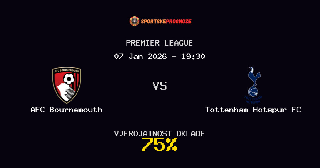 AFC Bournemouth vs Tottenham Hotspur FC Prognoza Utakmice - Premier League - Saveti Za Klađenje