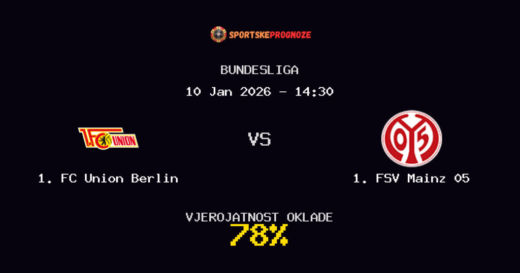 1. FC Union Berlin vs 1. FSV Mainz 05 Prognoza Utakmice - Bundesliga - Saveti Za Klađenje
