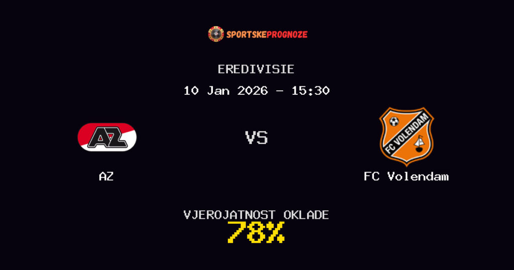AZ vs FC Volendam Prognoza Utakmice - Eredivisie - Saveti Za Klađenje