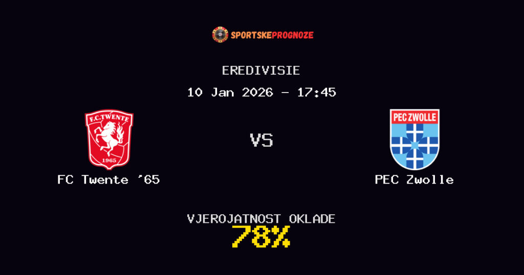 FC Twente '65 vs PEC Zwolle Prognoza Utakmice - Eredivisie - Saveti Za Klađenje