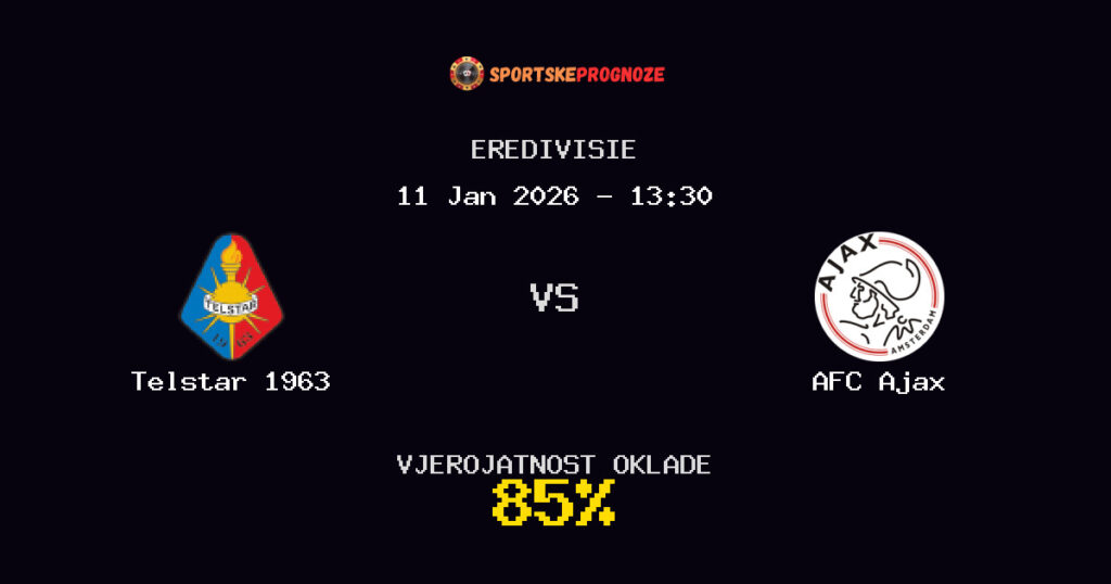Telstar 1963 vs AFC Ajax Prognoza Utakmice - Eredivisie - Saveti Za Klađenje
