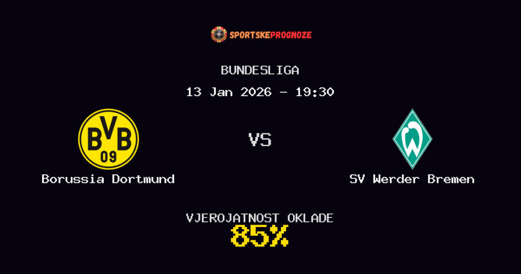 Borussia Dortmund vs SV Werder Bremen Prognoza Utakmice - Bundesliga - Saveti Za Klađenje