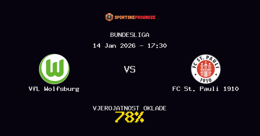VfL Wolfsburg vs FC St. Pauli 1910 Prognoza Utakmice - Bundesliga - Saveti Za Klađenje