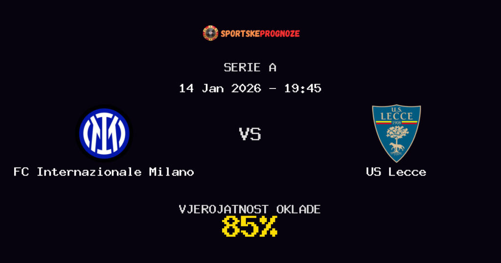 FC Internazionale Milano vs US Lecce Prognoza Utakmice - Serie A - Saveti Za Klađenje