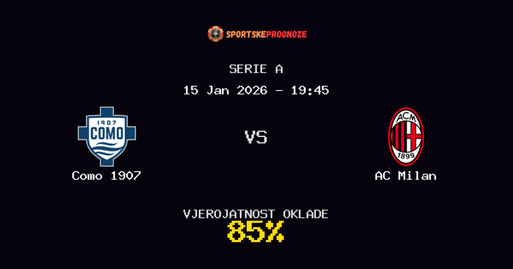 Como 1907 vs AC Milan Prognoza Utakmice - Serie A - Saveti Za Klađenje