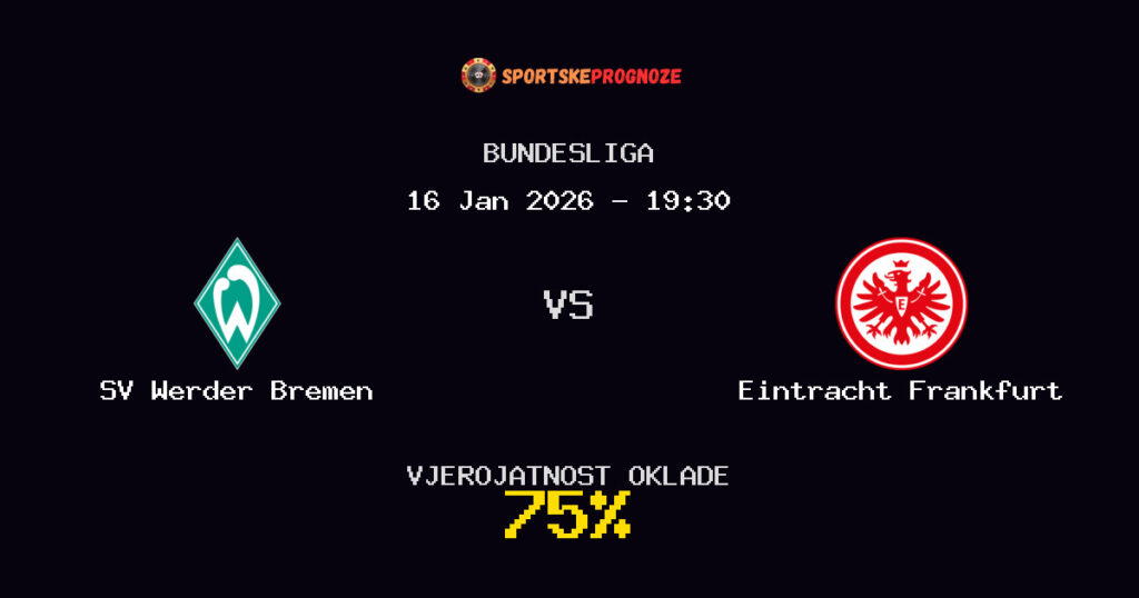 SV Werder Bremen vs Eintracht Frankfurt Prognoza Utakmice - Bundesliga - Saveti Za Klađenje