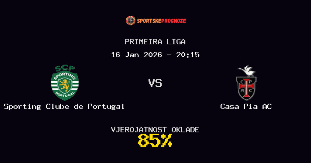 Sporting Clube de Portugal vs Casa Pia AC Prognoza Utakmice - Primeira Liga - Saveti Za Klađenje