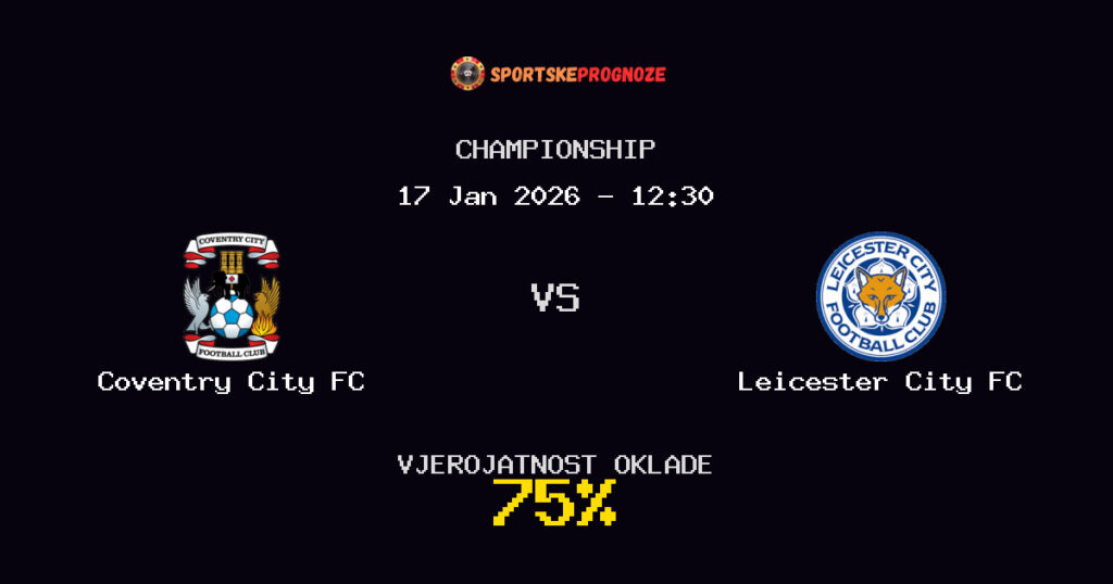 Coventry City FC vs Leicester City FC Prognoza Utakmice - Championship - Saveti Za Klađenje