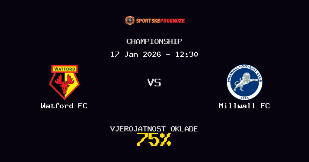Watford FC vs Millwall FC Prognoza Utakmice - Championship - Saveti Za Klađenje