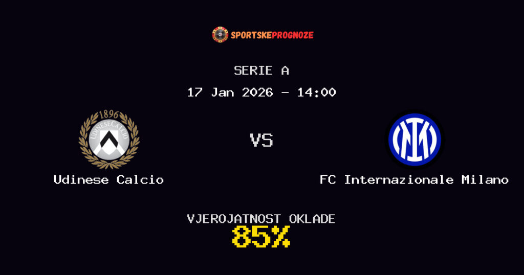 Udinese Calcio vs FC Internazionale Milano Prognoza Utakmice - Serie A - Saveti Za Klađenje