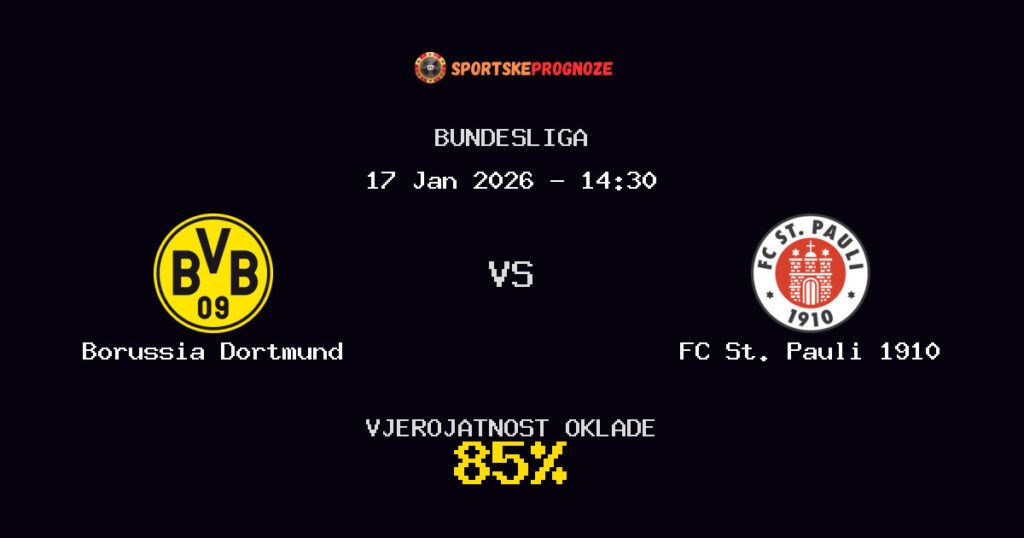 Borussia Dortmund vs FC St. Pauli 1910 Prognoza Utakmice - Bundesliga - Saveti Za Klađenje