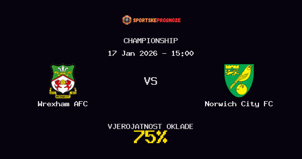 Wrexham AFC vs Norwich City FC Prognoza Utakmice - Championship - Saveti Za Klađenje