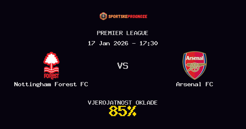 Nottingham Forest FC vs Arsenal FC Prognoza Utakmice - Premier League - Saveti Za Klađenje