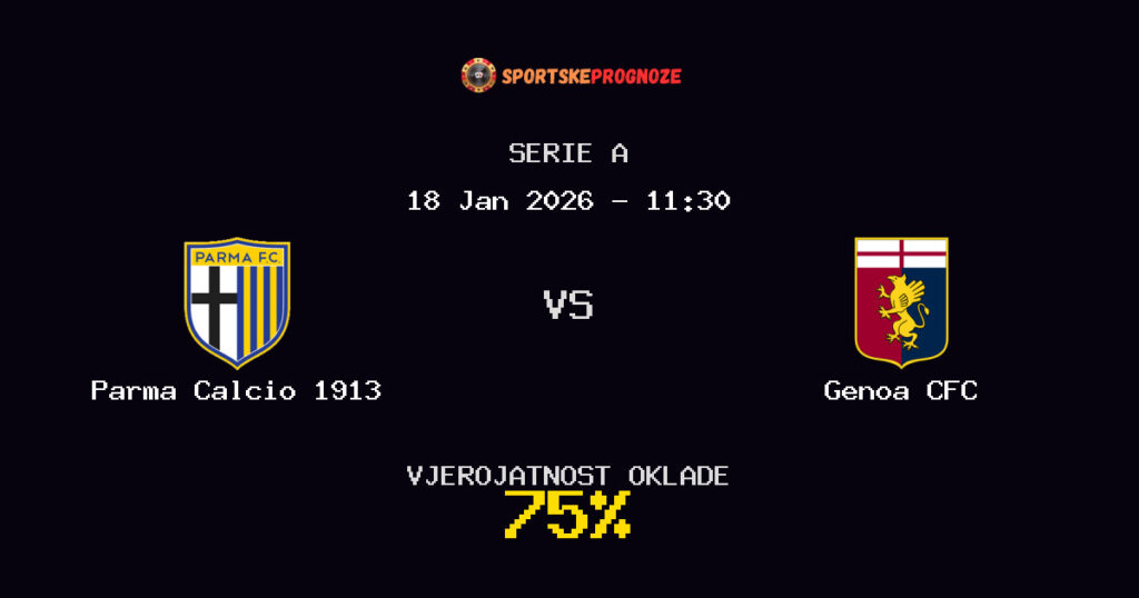 Parma Calcio 1913 vs Genoa CFC Prognoza Utakmice - Serie A - Saveti Za Klađenje