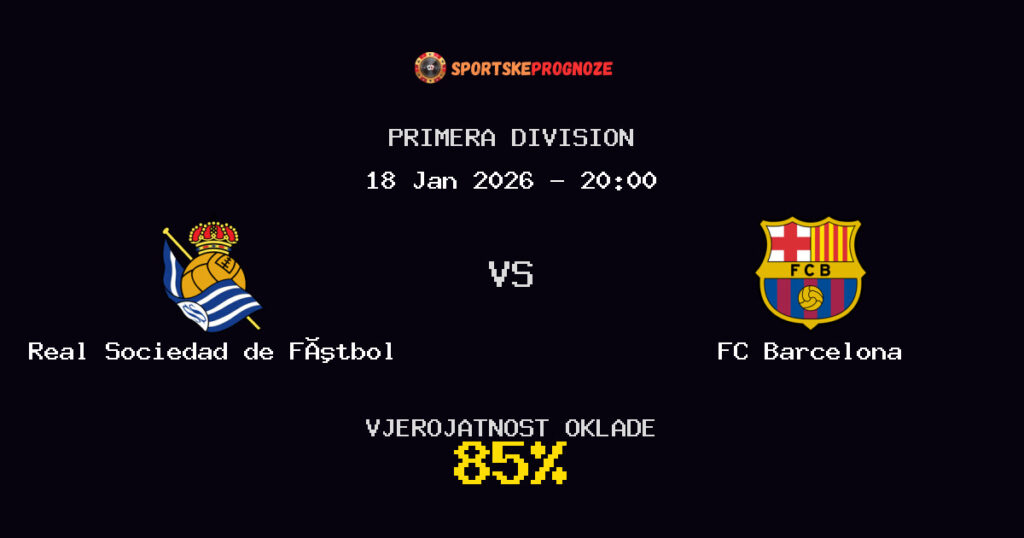 Real Sociedad de Fútbol vs FC Barcelona Prognoza Utakmice - Primera Division - Saveti Za Klađenje