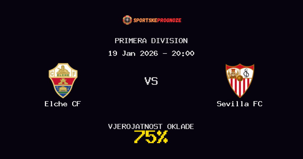 Elche CF vs Sevilla FC Prognoza Utakmice - Primera Division - Saveti Za Klađenje