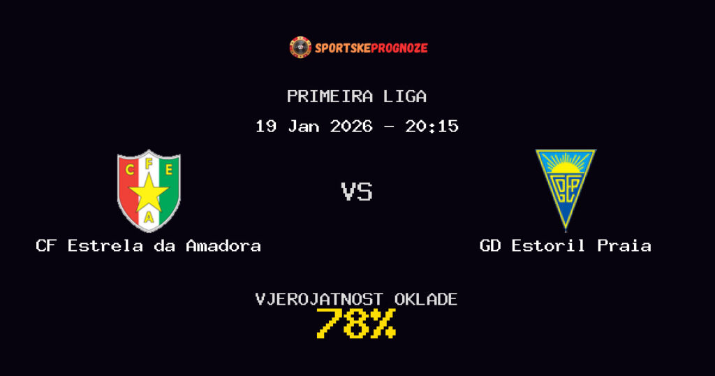 CF Estrela da Amadora vs GD Estoril Praia Prognoza Utakmice - Primeira Liga - Saveti Za Klađenje