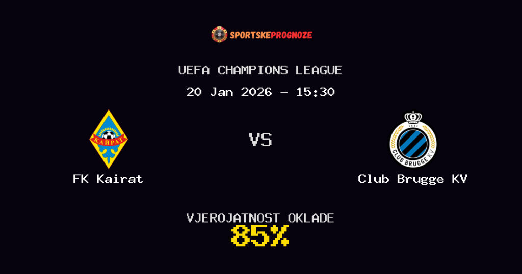 FK Kairat vs Club Brugge KV Prognoza Utakmice - UEFA Champions League - Saveti Za Klađenje