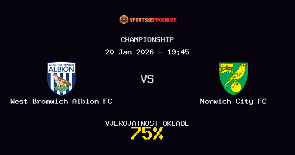 West Bromwich Albion FC vs Norwich City FC Prognoza Utakmice - Championship - Saveti Za Klađenje