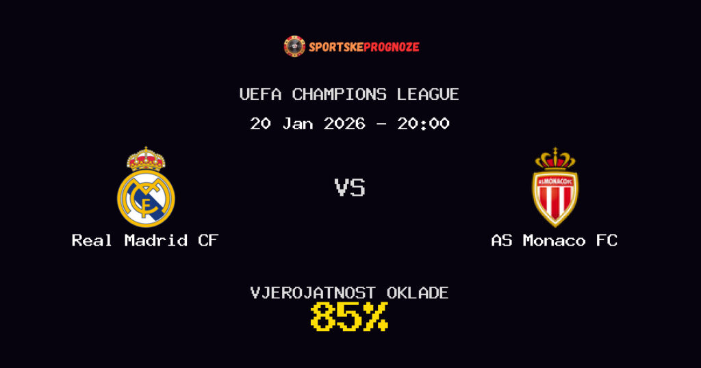 Real Madrid CF vs AS Monaco FC Prognoza Utakmice - UEFA Champions League - Saveti Za Klađenje