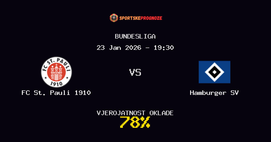 FC St. Pauli 1910 vs Hamburger SV Prognoza Utakmice - Bundesliga - Saveti Za Klađenje