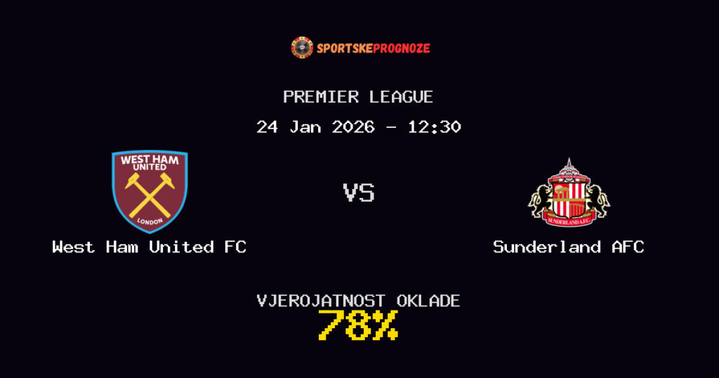 West Ham United FC vs Sunderland AFC Prognoza Utakmice - Premier League - Saveti Za Klađenje