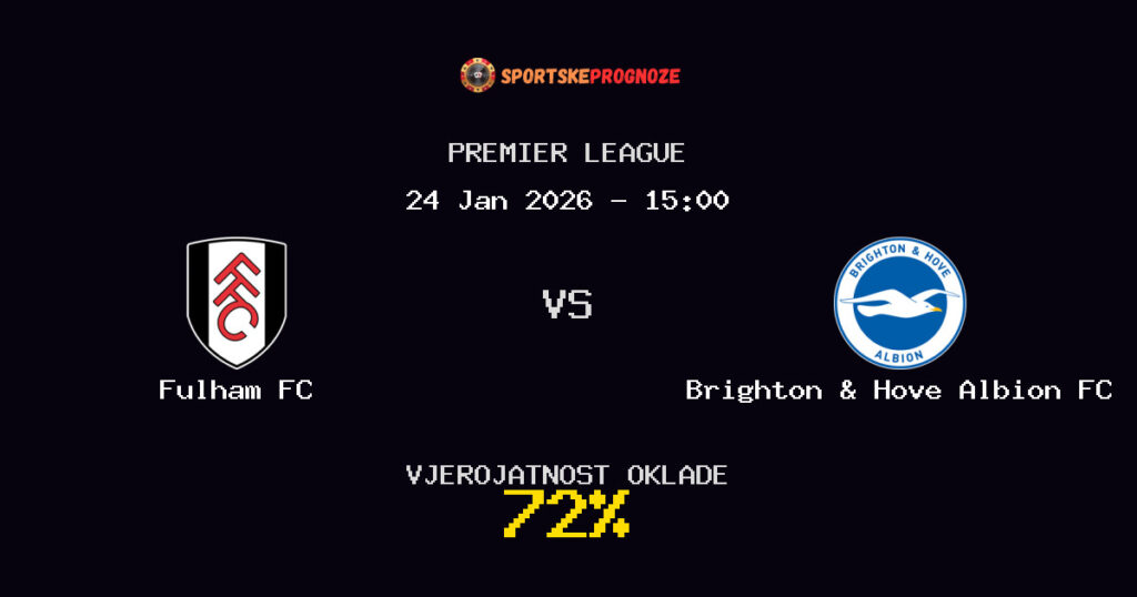 Fulham FC vs Brighton & Hove Albion FC Prognoza Utakmice - Premier League - Saveti Za Klađenje