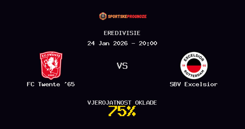 FC Twente '65 vs SBV Excelsior Prognoza Utakmice - Eredivisie - Saveti Za Klađenje