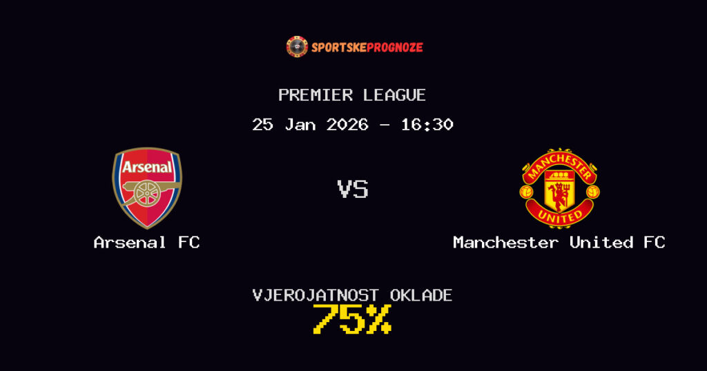 Arsenal FC vs Manchester United FC Prognoza Utakmice - Premier League - Saveti Za Klađenje
