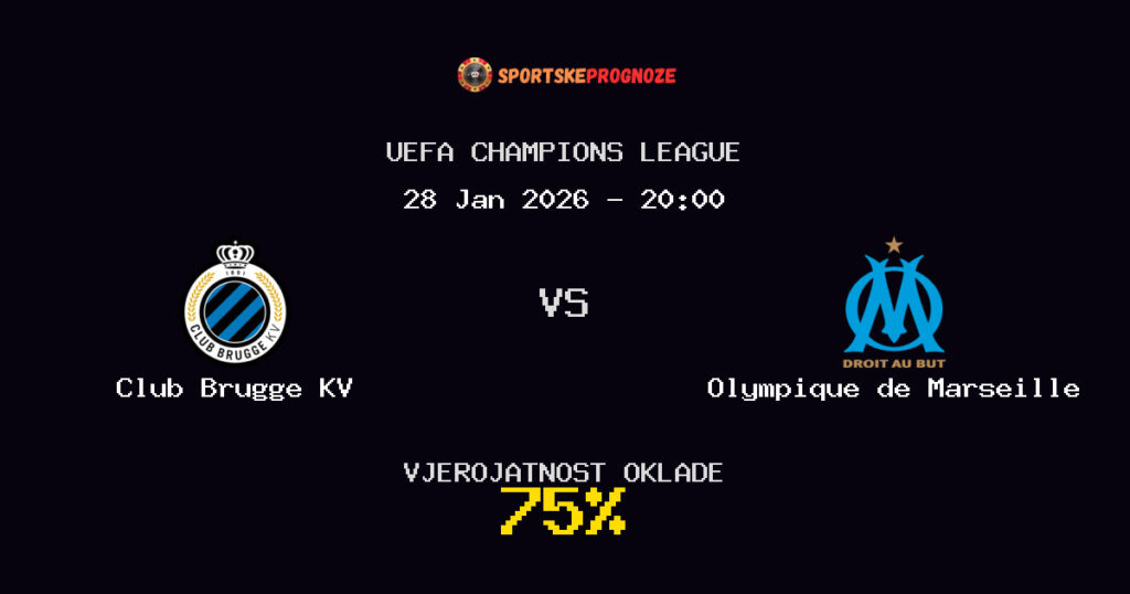 Club Brugge KV vs Olympique de Marseille Prognoza Utakmice - UEFA Champions League - Saveti Za Klađenje