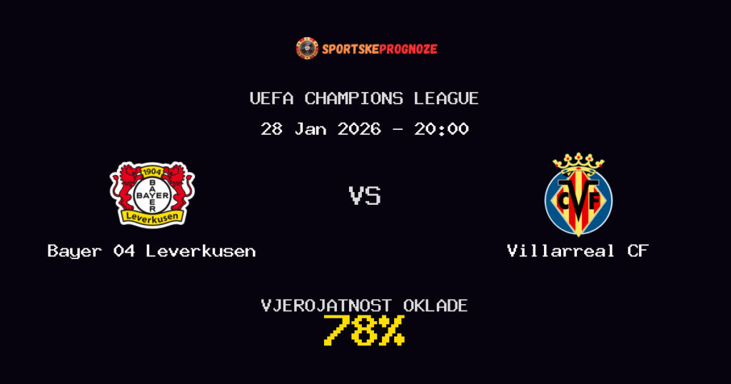 Bayer 04 Leverkusen vs Villarreal CF Prognoza Utakmice - UEFA Champions League - Saveti Za Klađenje