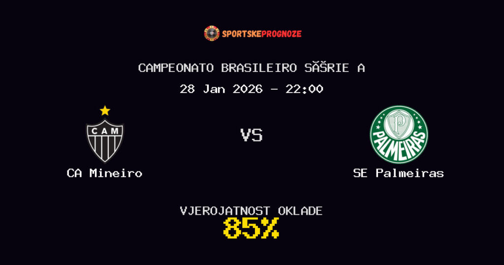 CA Mineiro vs SE Palmeiras Prognoza Utakmice - Campeonato Brasileiro Série A - Saveti Za Klađenje