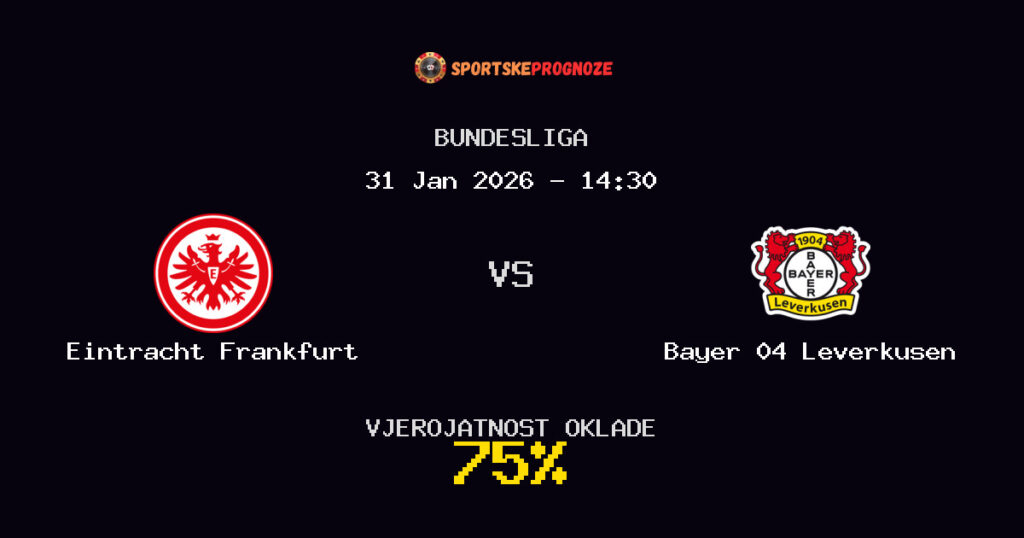 Eintracht Frankfurt vs Bayer 04 Leverkusen Prognoza Utakmice - Bundesliga - Saveti Za Klađenje