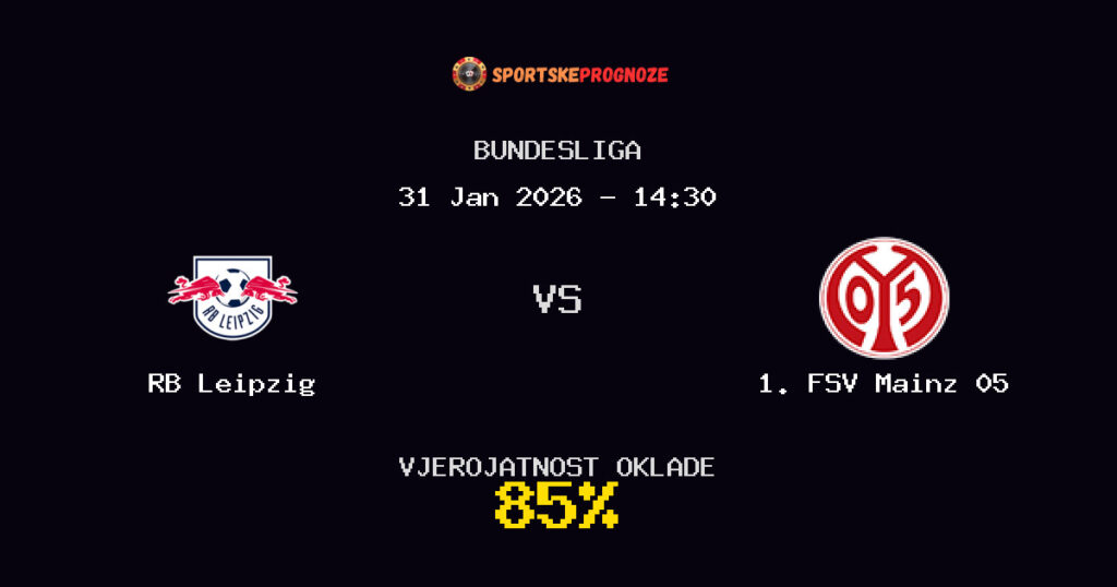 RB Leipzig vs 1. FSV Mainz 05 Prognoza Utakmice - Bundesliga - Saveti Za Klađenje