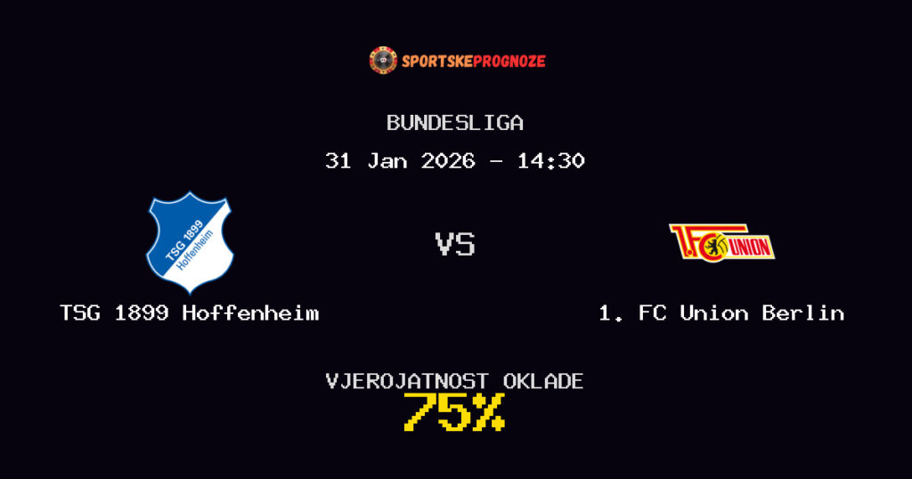 TSG 1899 Hoffenheim vs 1. FC Union Berlin Prognoza Utakmice - Bundesliga - Saveti Za Klađenje