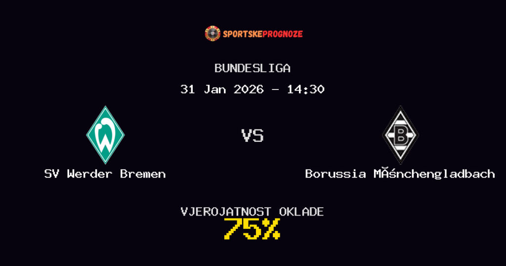 SV Werder Bremen vs Borussia Mönchengladbach Prognoza Utakmice - Bundesliga - Saveti Za Klađenje