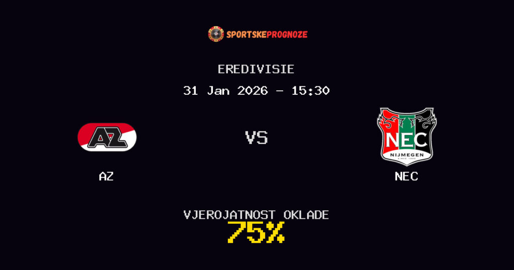 AZ vs NEC Prognoza Utakmice - Eredivisie - Saveti Za Klađenje