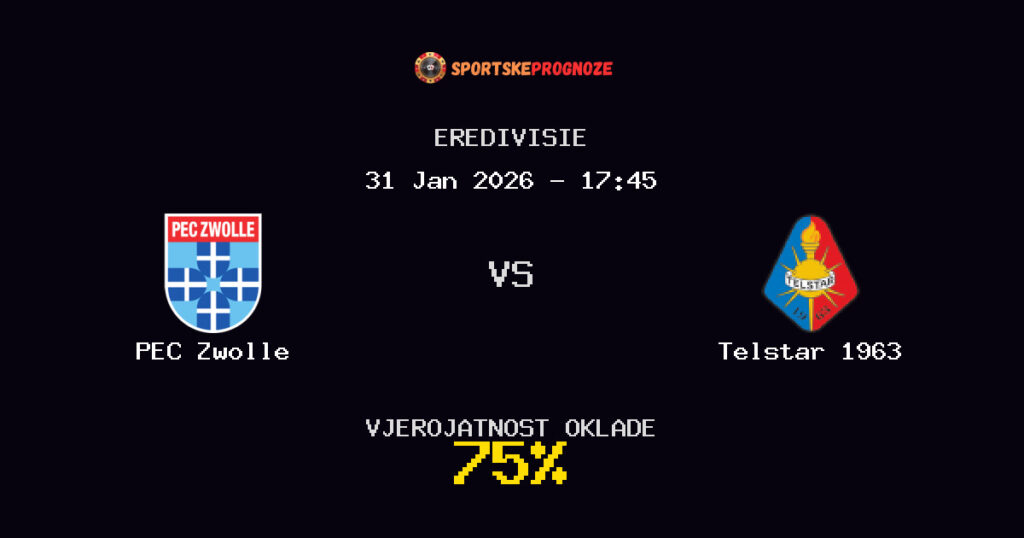 PEC Zwolle vs Telstar 1963 Prognoza Utakmice - Eredivisie - Saveti Za Klađenje