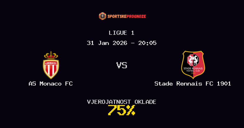 AS Monaco FC vs Stade Rennais FC 1901 Prognoza Utakmice - Ligue 1 - Saveti Za Klađenje