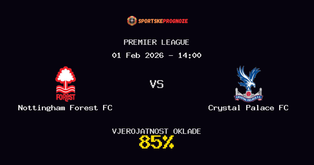 Nottingham Forest FC vs Crystal Palace FC Prognoza Utakmice - Premier League - Saveti Za Klađenje