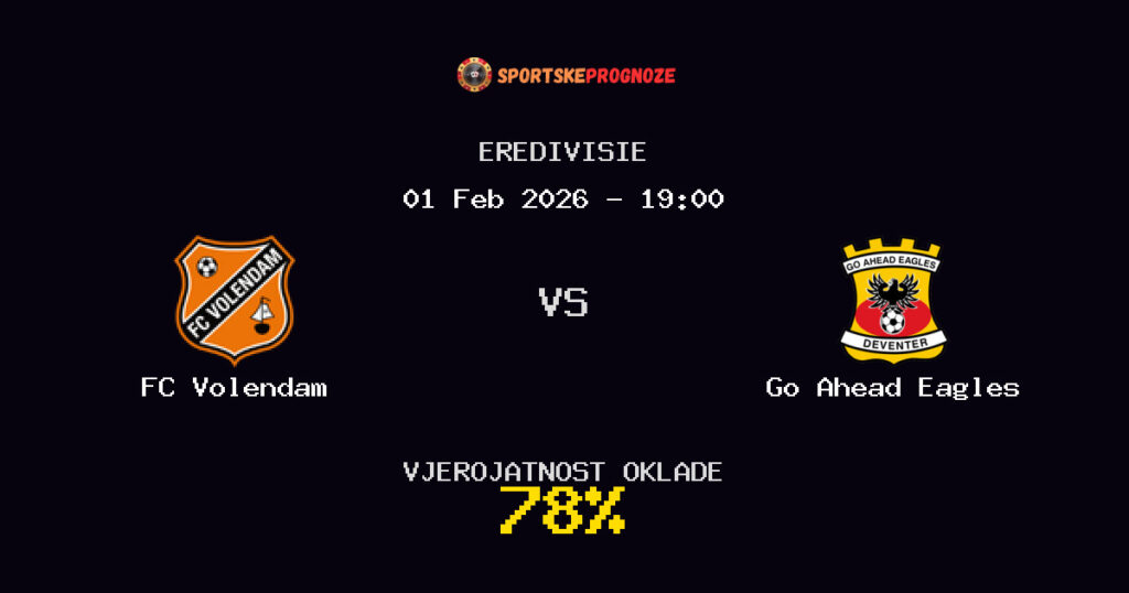FC Volendam vs Go Ahead Eagles Prognoza Utakmice - Eredivisie - Saveti Za Klađenje