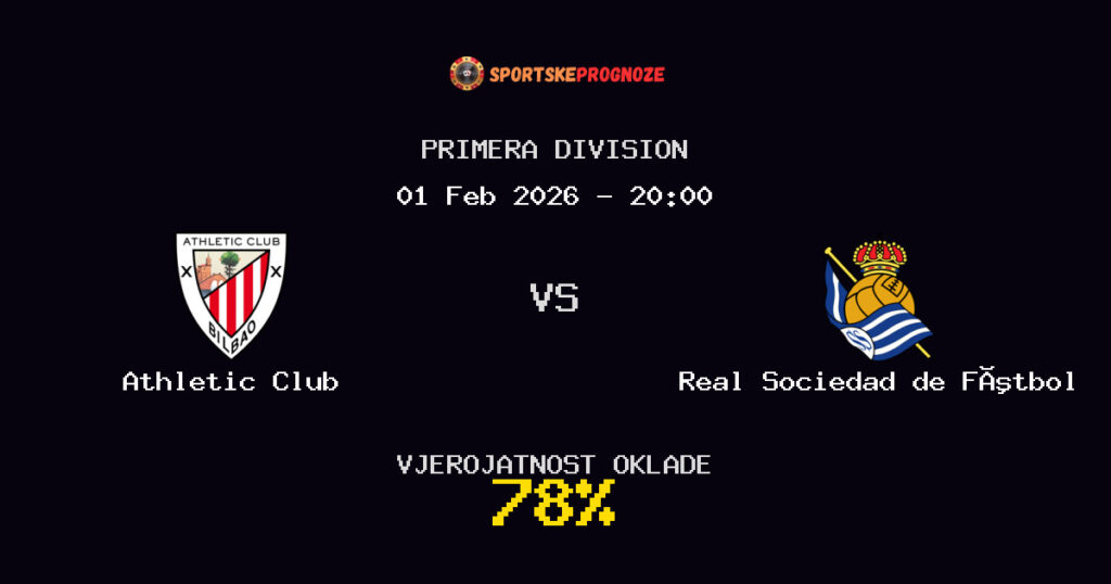 Athletic Club vs Real Sociedad de Fútbol Prognoza Utakmice - Primera Division - Saveti Za Klađenje