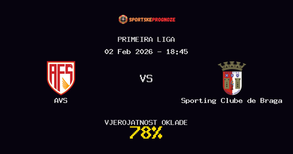 AVS vs Sporting Clube de Braga Prognoza Utakmice - Primeira Liga - Saveti Za Klađenje