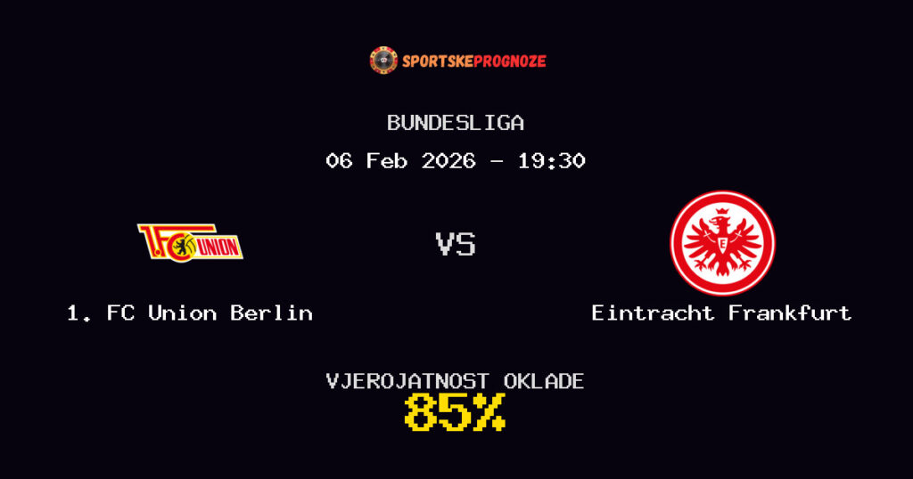 1. FC Union Berlin vs Eintracht Frankfurt Prognoza Utakmice - Bundesliga - Saveti Za Klađenje