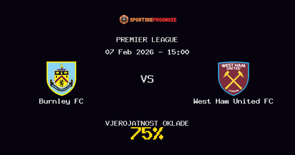 Burnley FC vs West Ham United FC Prognoza Utakmice - Premier League - Saveti Za Klađenje